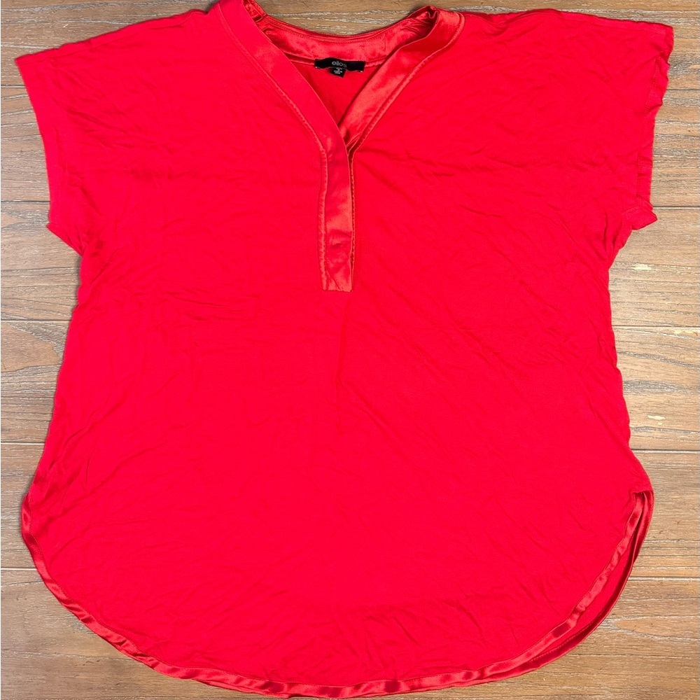 Ellos Bright Red Blouse